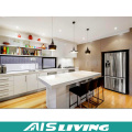 High Gloss Lacquer Kitchen Cabinet Furniture with Island Cabinet (AIS-K201)